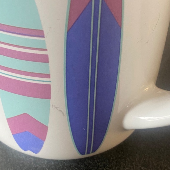 DAVIDsTEA Nordic mug with lid. *retired design* Surfboards & sharks - Picture 13 of 16